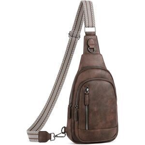 Women Coffee Imported Faux Leather Unique Sling Cross Body Backpack